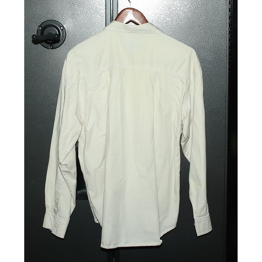 VTG Y2K Anchor Blue WKWR Shirt Men's Sz Sm, Beige, Button Up, 100% Cotton - Picture 2 of 3